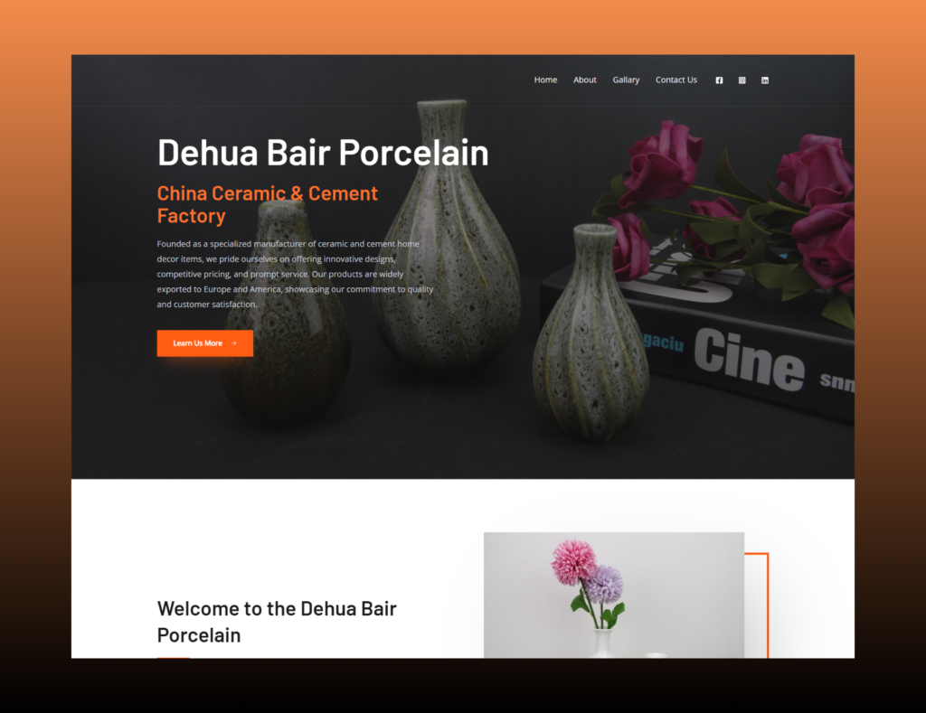 Dehua Bair Porcelain
