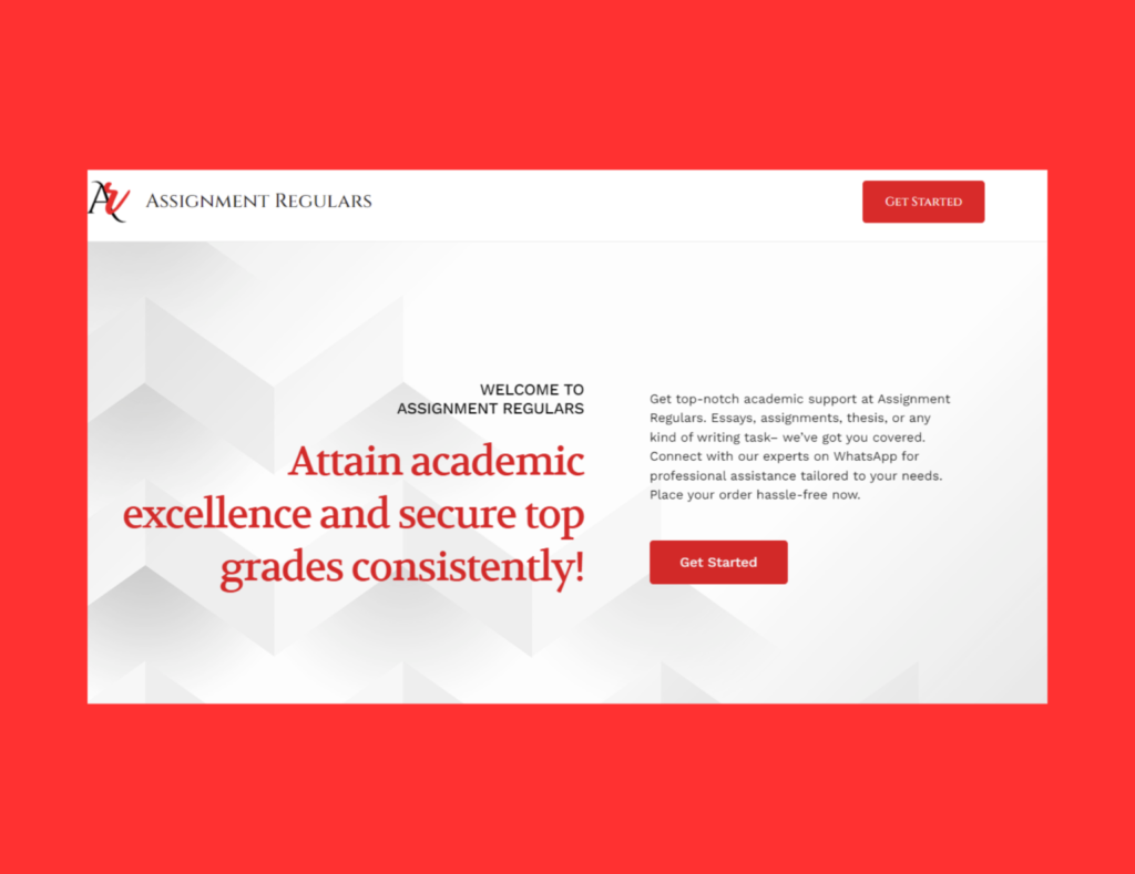 Assignment Regulars portfolio